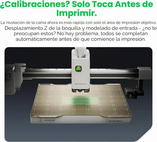Vista 9 de Creality SPARKX i7 Nano Combo 3D Impresora 3D, multicolor con CFS Nano de alta velocidad preensamblable de autonivelación automática de filamento
