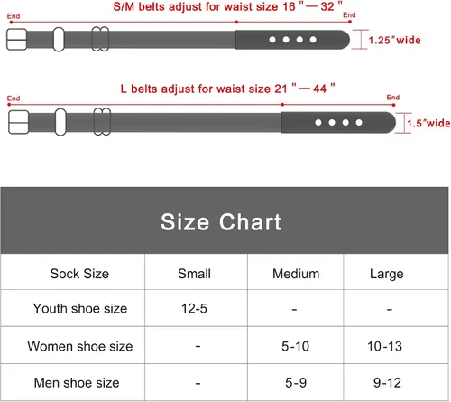Vista 4 de UnFader Combo de calcetines y cinturones de béisbol para jóvenes y adultos, calcetines y cinturones elásticos de sóftbol