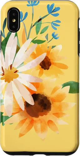 Vista 11 de iPhone 16 Yellow Sunflower Vintage Flower Petals Case