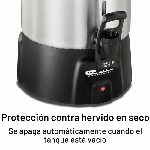 Vista 7 de Proctor Silex 45100 Urna para café de aluminio cepillado para 100 tazas