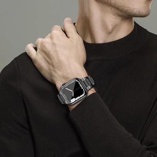 Vista 7 de Correas de acero inoxidable compatibles con Apple Watch Band de 1.929 in 1.772 in 1.732 in 1.654 in 1.614 in 1.575 in 1.496 in hombres y mujeres