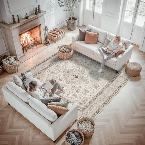 Vista 45 de Alfombra lavable de cocina de 2 x 6: antideslizante oriental interior alfombra pasillo Soft Easy Clean Thin Floor Throw Carpet for Bedroom