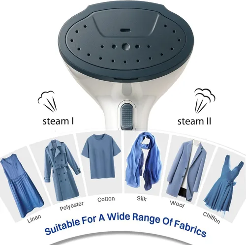 Vista 5 de YIKA Vaporizador para Ropa, Calentamiento en 30s, Tanque de Agua de 300ml, Vaporizador Portátil de Ropa y Quitaarrugas, Vaporizador de Viaje