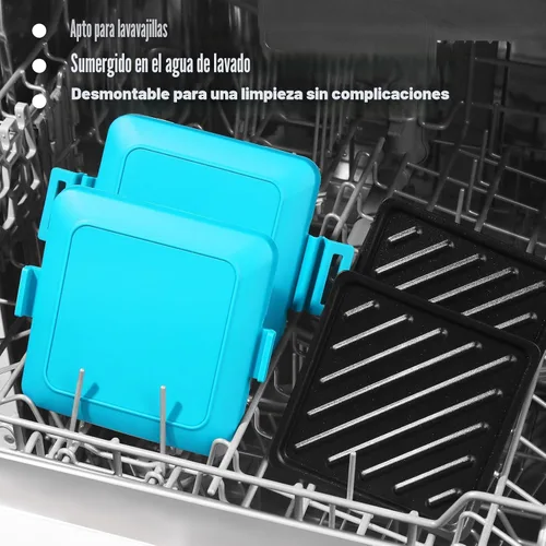 Vista 5 de MKYSAIL Tostador, Tostador de Microondas, Fabricante de Sándwiches, Fabricante de Panini, Apto para Lavavajillas, SIN Electricidad, Inalámbrico