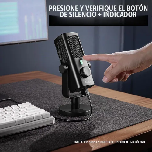 Vista 7 de FIFINE AmpliTank PROFILE3 Micrófono de condensador USB para podcast