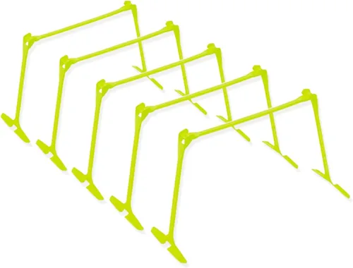 Vista 9 de YXXSDP Estragos de agilidad de velocidad ligera para entrenamiento, juego de obstáculos de entrenamiento de obstáculos ajustable portátil