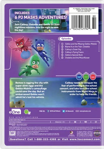 Vista 2 de PJ Masks Cracking the Case DVD