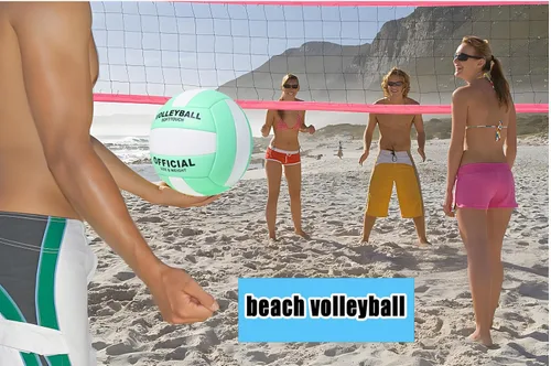 Vista 3 de ZLY Balones de voleibol, tamaño oficial 5 para interiores y exteriores, pelotas de voleibol suaves al tacto para playa, juego de entrenamiento