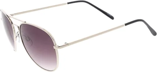 Vista 6 de zeroUV Gafas de sol de aviador para mujer, estilo clásico, para caras pequeñas, 1.969 in