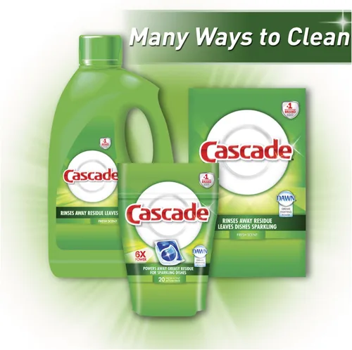 Vista 2 de Cascade Detergente para lavavajillas – Polvo – 60 oz (3.75 libras) – 1/cada uno – Blanco