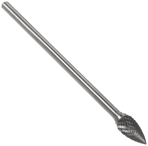 Vista 21 de Drill America SA-1 Rebaba de carburo/lima giratoria cilíndrica de doble corte para amoladora de troquel de 1/4" de diámetro x 5/8" de longitud