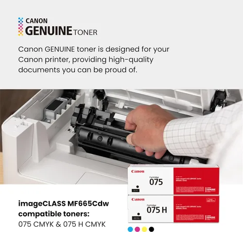 Vista 6 de Canon Color imageCLASS MF665Cdw - Impresora láser dúplex inalámbrica, todo en uno con copiadora, escáner, fax, alimentador automático de documentos