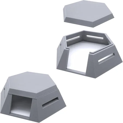 Vista 3 de EnderToys Bunker - DND Terrain - Escenario de 1.102 in para miniaturas de mesa