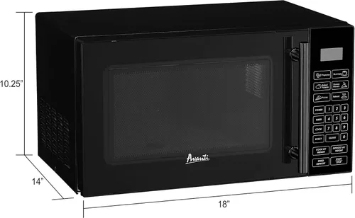 Vista 6 de Avanti MT81K1BH Horno microondas compacto de 700 vatios con 6 ajustes de cocción preestablecidos, descongelación de velocidad, panel de control