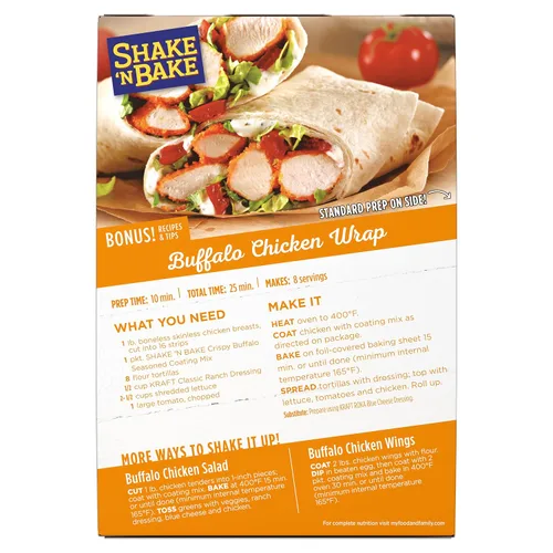 Vista 8 de Shake 'N Bake - Caja de mezcla de revestimiento sazonado de búfalo crujiente (cajas de 4.75 onzas, paquete de 8)