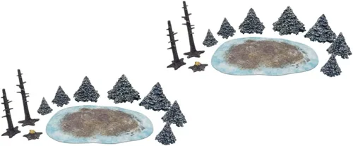 Vista 2 de Monster Scenery Ice Wilds: Snow Pine Forest Paquete doble (2 artículos)
