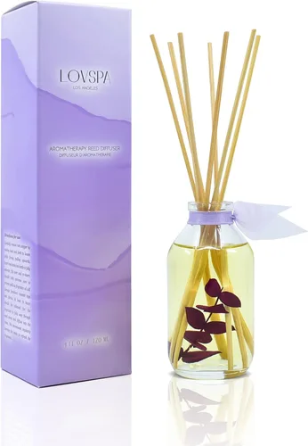 Vista 36 de Set de difusor de cañas, difusor de aceite perfumado con aroma a ámbar romántico y varillas, accesorios de fragancia para el hogar para decorar