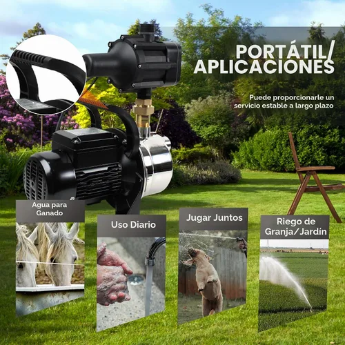 Vista 8 de BACOENG Bomba elevadora de presión de agua de acero inoxidable con controlador inteligente Auto ON/OFF para presurización de suministro de agua sin