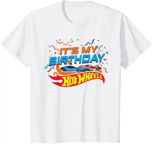 Vista 4 de Kids Hot Wheels It's My Birthday Confetti Camiseta