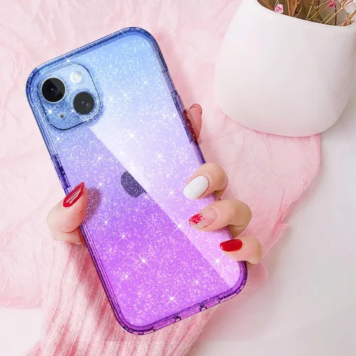 Vista 5 de IDweel Funda para iPhone 15 con protector de pantalla (vidrio templado), híbrida 2 en 1, a prueba de golpes, suave, delgada, transparente
