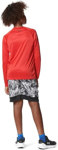 Vista 4 de Under Armour Boys' Tech Logo Fill Long-Sleeve T-Shirt