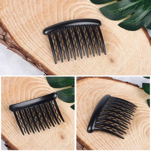 Vista 7 de 18 peines de plástico para dientes de pelo, accesorios para el cabello fino