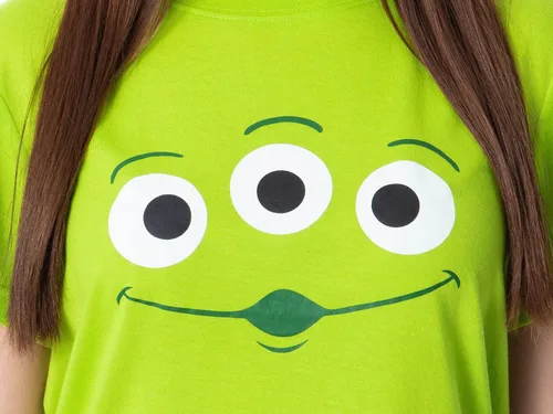 Vista 4 de Disney - Conjunto de pijama para mujer, diseño de personajes alienígenas, Multicolor