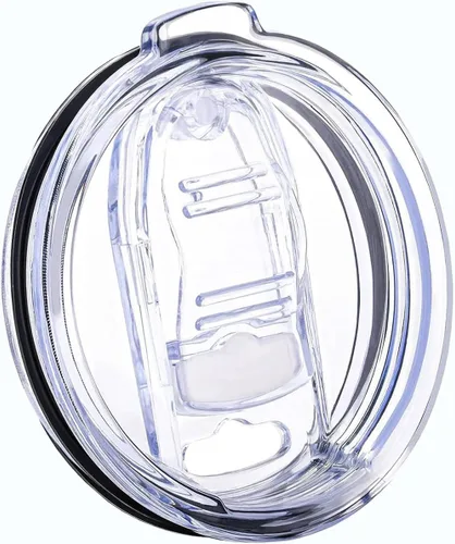 Vista 10 de Paquete de 2 tapas de repuesto para vasos de 20 onzas, a prueba de derrames, resistente a salpicaduras, con deslizador para Yeti Ramble y más tazas