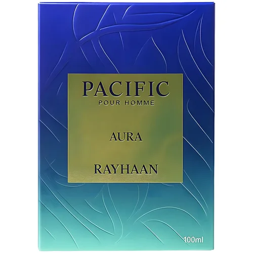 Vista 5 de Rayhaan Pacific Aura - Cítrico, Aromático, Menta, Ámbar, Fresco - Eau de Parfum Spray para Hombre, 3.4 oz / 100 ml