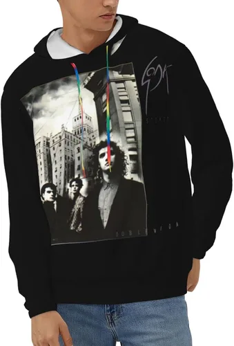 Vista 2 de Soda Stereo Doble Vida - Sudadera casual con capucha con estampado 3D y bolsillos para niños