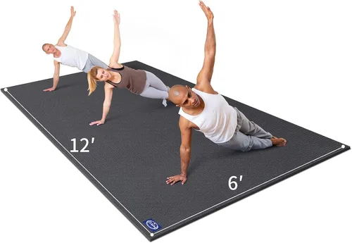 Vista 8 de MRO Extra Large Yoga Mat, 12'x6'/9'x6'/7'x5'/6'x4' (9MM)