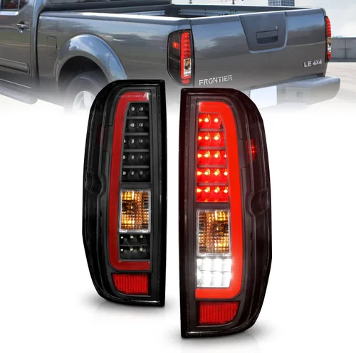 Vista 2 de AmeriLite para 2005-2021 Nissan Frontier D40 2009-2012 Suzuki Equator C-Type LED Negro Conjunto de Reemplazo de Luces Traseras - Lado del Pasajero