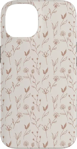 Vista 4 de Beige Tan Wildflower Floral Minimal Flower Boho Case for iPhone 17