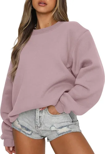 Vista 86 de EFAN Sudaderas de gran tamaño con cuello redondo Y2K para mujer, sudaderas con capucha para otoño, moda 2025, ropa para adolescentes y niñas, lindo