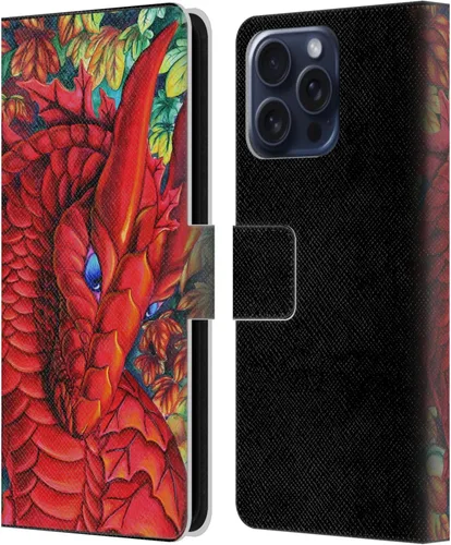 Vista 302 de Head Case Designs Officially Licensed Carla Morrow Galactic Entrancement Dragons Leather Wallet Case Compatible with Samsung Galaxy A07 4G