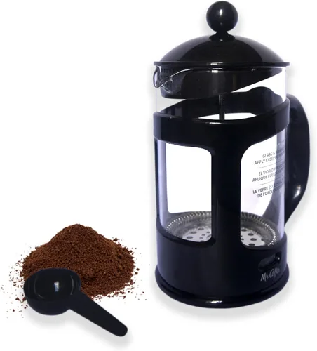 Vista 2 de Mr Coffee Brivio - Prensa de café, prensa francesa, 28 onzas, 4 gibso negro