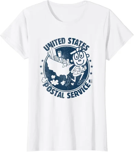 Vista 21 de USPS Camiseta Mr Zip US Postal Service, Gris Gris Oscuro