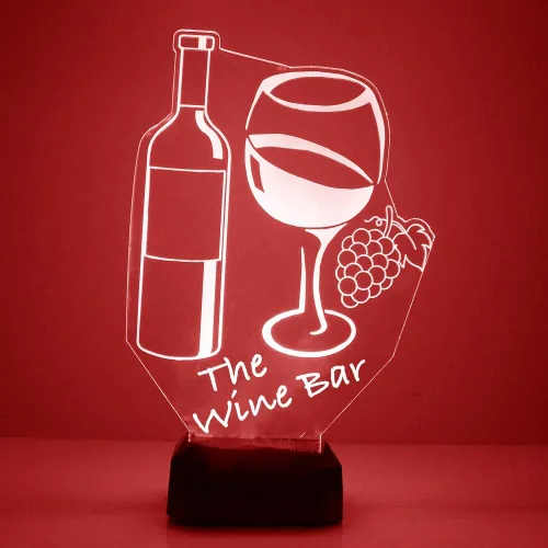 Vista 21 de MMS Food - Lámpara LED de luz nocturna, personalizada con tu nombre o texto, control remoto con 16 colores, 4 modos de luz, lámpara LED de regalo