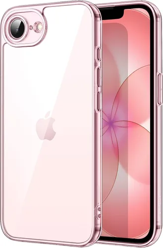 Vista 12 de JETech Funda para iPhone 16, antiamarilleo, color negro Shockproof Protection, Scratch Resistant Hard PC Back, Durable Transparent TPU Bumper