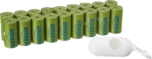Vista 11 de AmazonBasics Bolsas Mejoradas para Desechos de Perro con Dispensador y Clip para Correa - 270 Unidades, Mango Brasileño