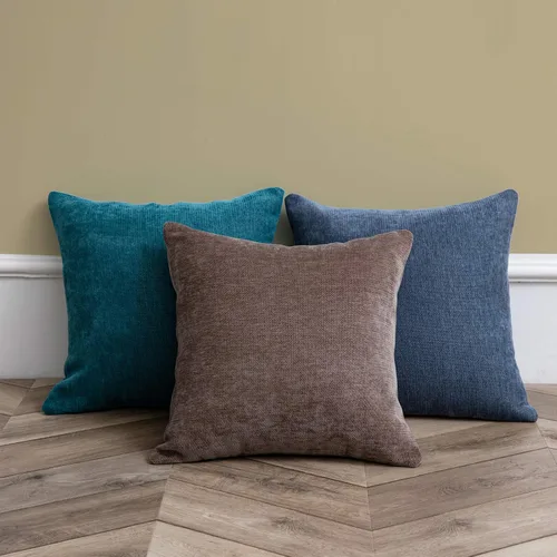 Vista 6 de Anickal Fundas de almohada marrón gris 18x18 pulgadas - Juego de 2 fundas decorativas rústicas de estilo granja para sofá, fundas cuadradas