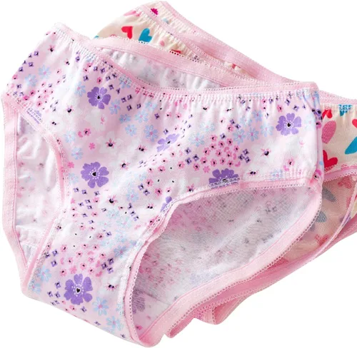 Vista 5 de Ropa interior de algodón transpirable para bebés y niñas, ropa interior suave surtida, paquete de 6