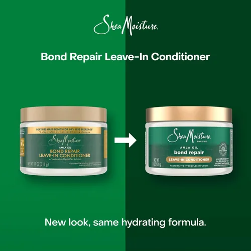 Vista 3 de Acondicionador Sin Enjuague Reparador de Enlaces Shea Moisture con Aceite de Amla Protege Contra el Daño y Fortalece los Enlaces del Cabello