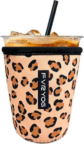 Vista 82 de Fundas de neopreno reutilizables aisladas para café helado, fundas para tazas de café helado, fundas para bebidas heladas y calientes