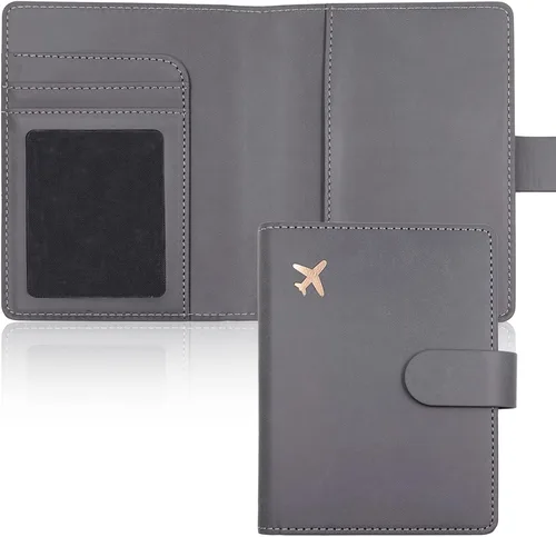 Vista 18 de Estuche para pasaporte, ranuras para pasaporte, tarjetero para pasaporte y tarjeta de vacunación, bonita funda para pasaporte para mujeres