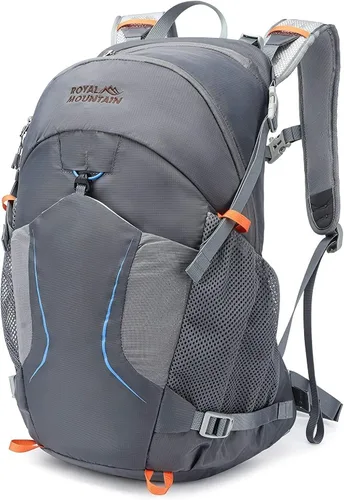 Vista 8 de Mochila de senderismo impermeable de 30L Mochila de viaje ligera para Negro