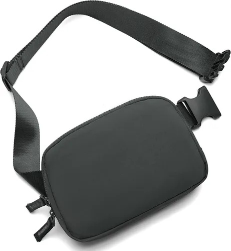 Vista 10 de Riñonera para mujer, con cremallera bidireccional, riñonera de moda para todas partes con correa ajustable, regalos para adolescentes, niñas Beige