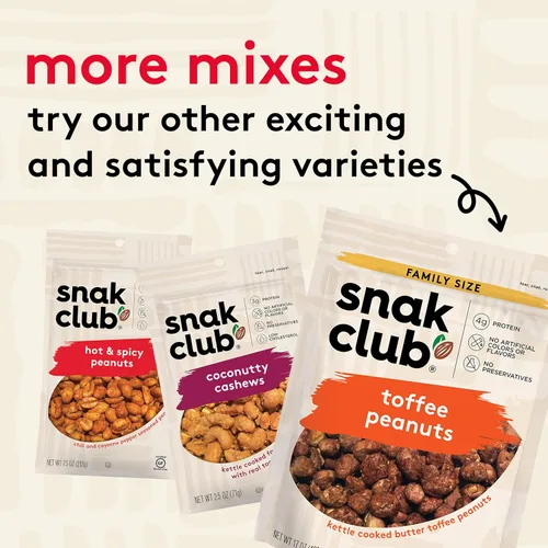 Vista 6 de Snak Club Bolsas de anacardos de miel, 2.5 onzas (paquete de 6)