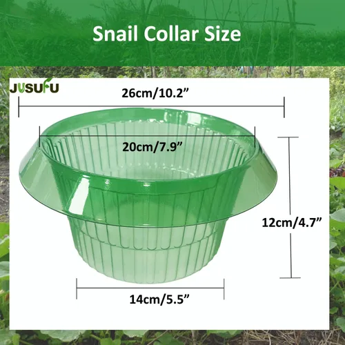 Vista 8 de Collares de babosas para plantas, collar de babosa para proteger las plantas de caracoles y babosas 6 piezas
