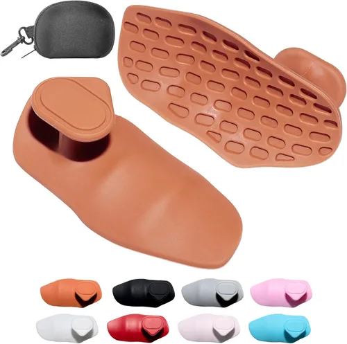 Vista 17 de Agarres de silicona para levantamiento de pesas, guantes de entrenamiento alternativos para hombres, agarre antideslizante para entrenamiento